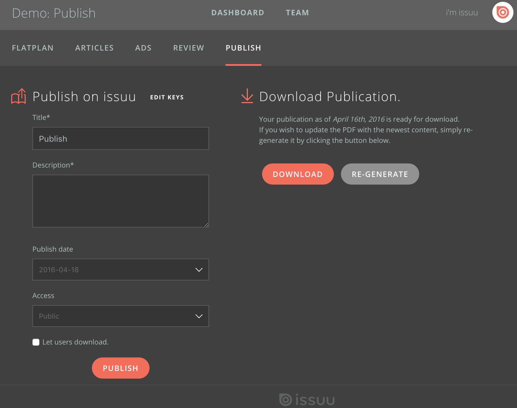 how to download pdfs from issuu